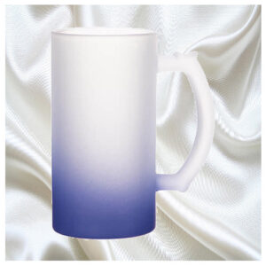 Színes opálosított sörös korsó